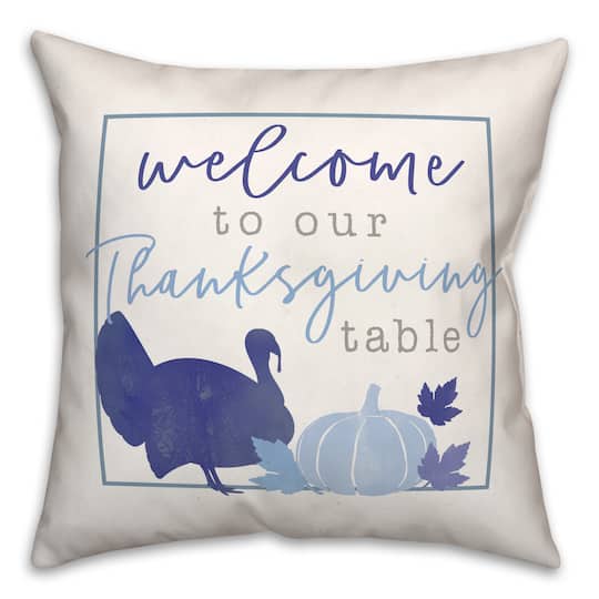 Thanksgiving Table Welcome Pillow